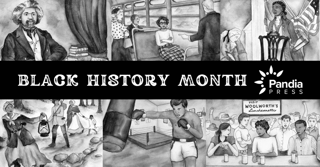 BLACK HISTORY MONTH illustrations from History Quest: United States curriculum and book