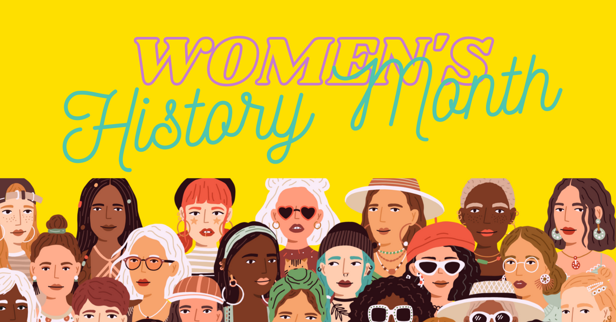 Womens History Month Email Header Feed Ad Square